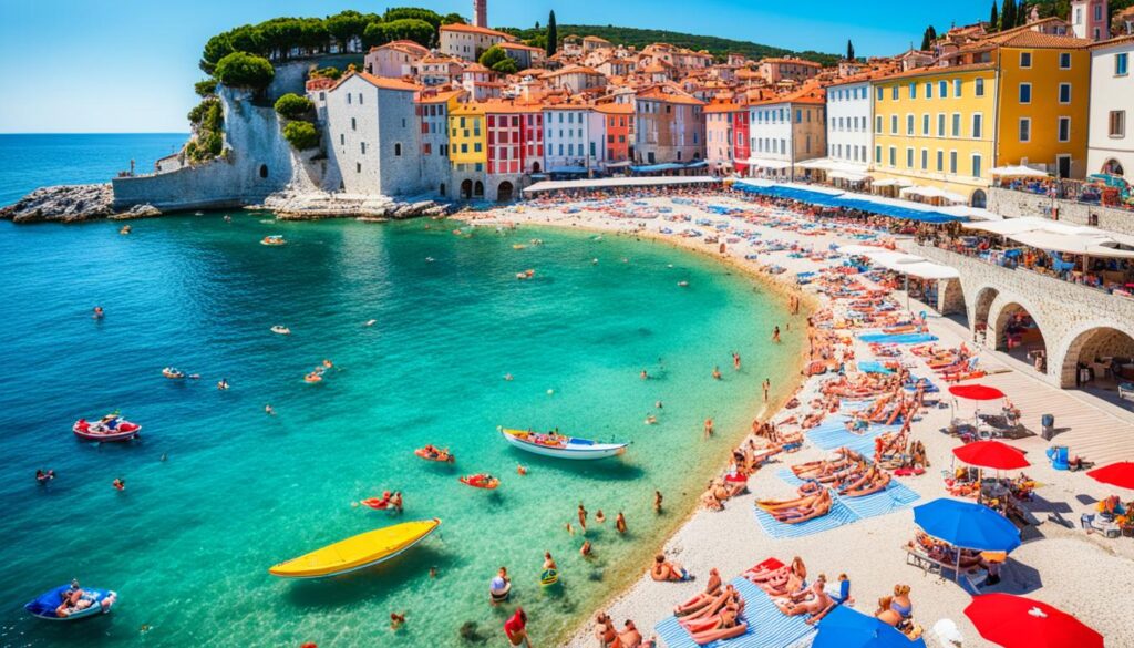 Summer attractions in Piran Summer attractions in Piran