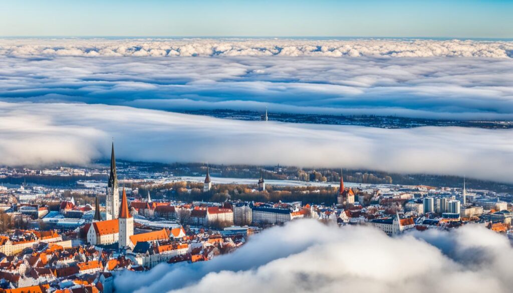 Tallinn city center from Tallinn Airport Tallinn city center from Tallinn Airport