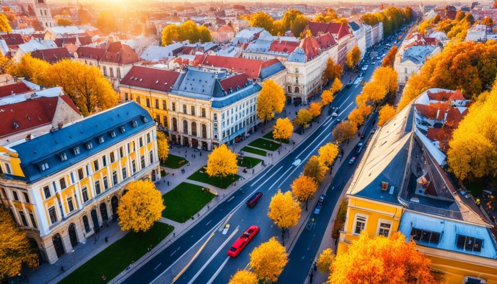 Timisoara autumn foliage Timisoara autumn foliage