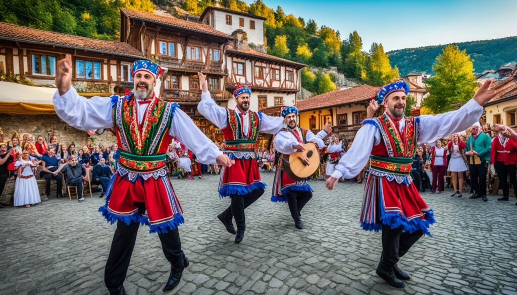 Traditional Bulgarian music and dance performances in Veliko Tarnovo Traditional Bulgarian music and dance performances in Veliko Tarnovo