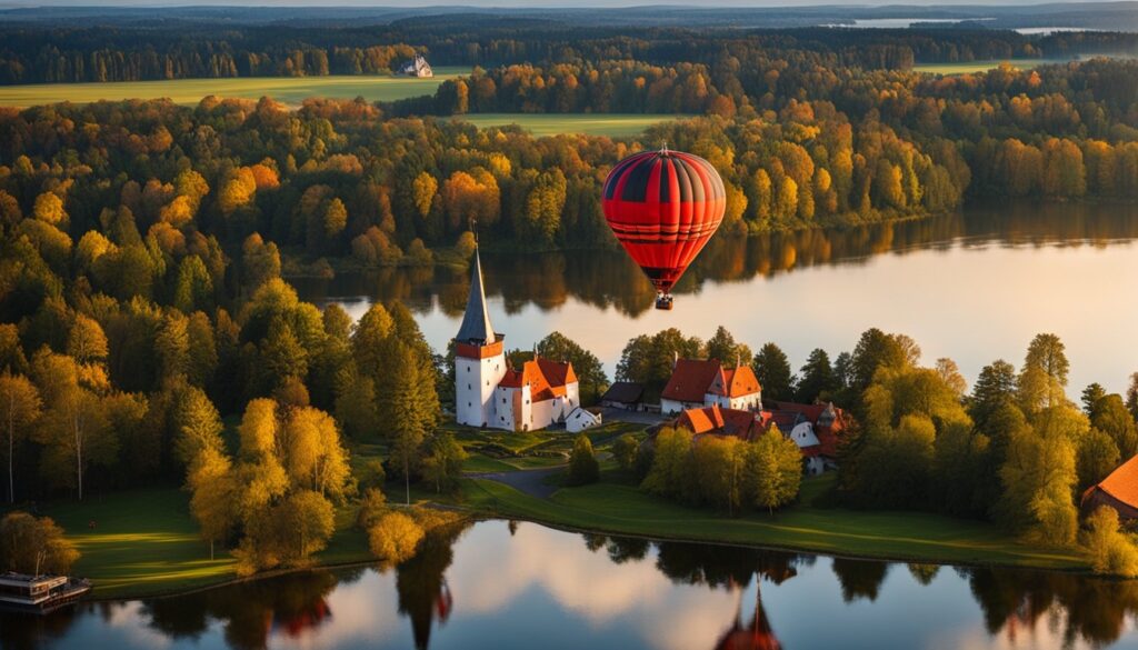 Trakai hot air balloon rides Trakai hot air balloon rides