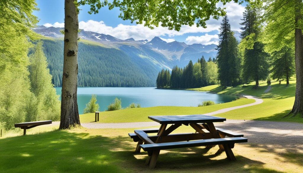 Upper Sûre Lake picnic area Upper Sûre Lake picnic area
