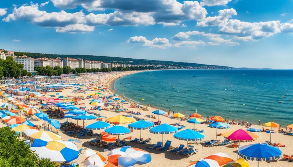 Varna beach in summer Varna beach in summer