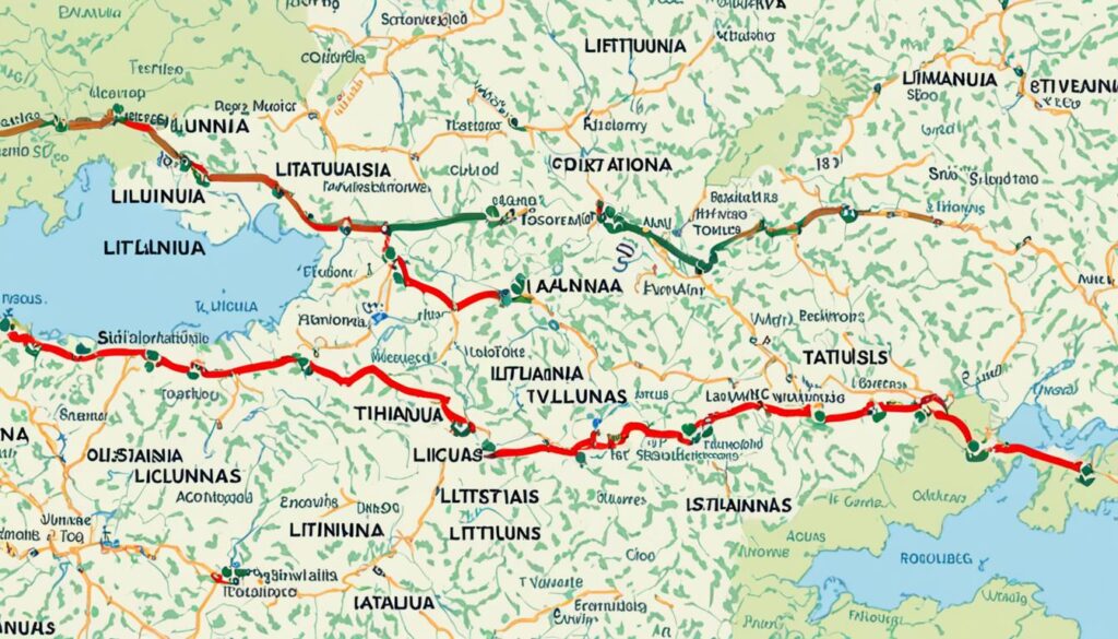 Vilnius to Kaunas route planner Vilnius to Kaunas route planner