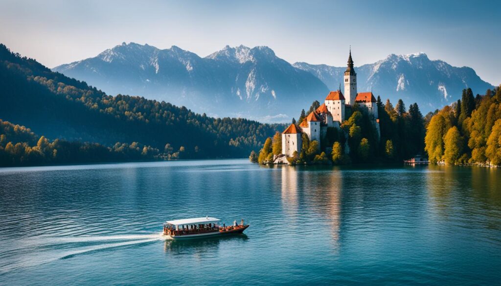 Visiting Bled Island by boat Visiting Bled Island by boat