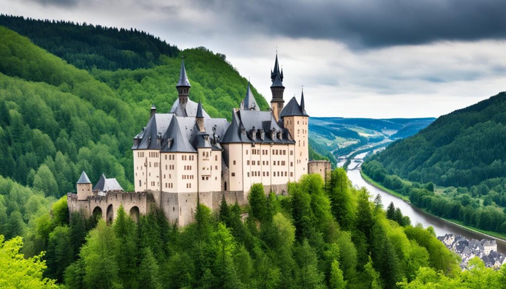 best spot for Vianden Castle view best spot for Vianden Castle view