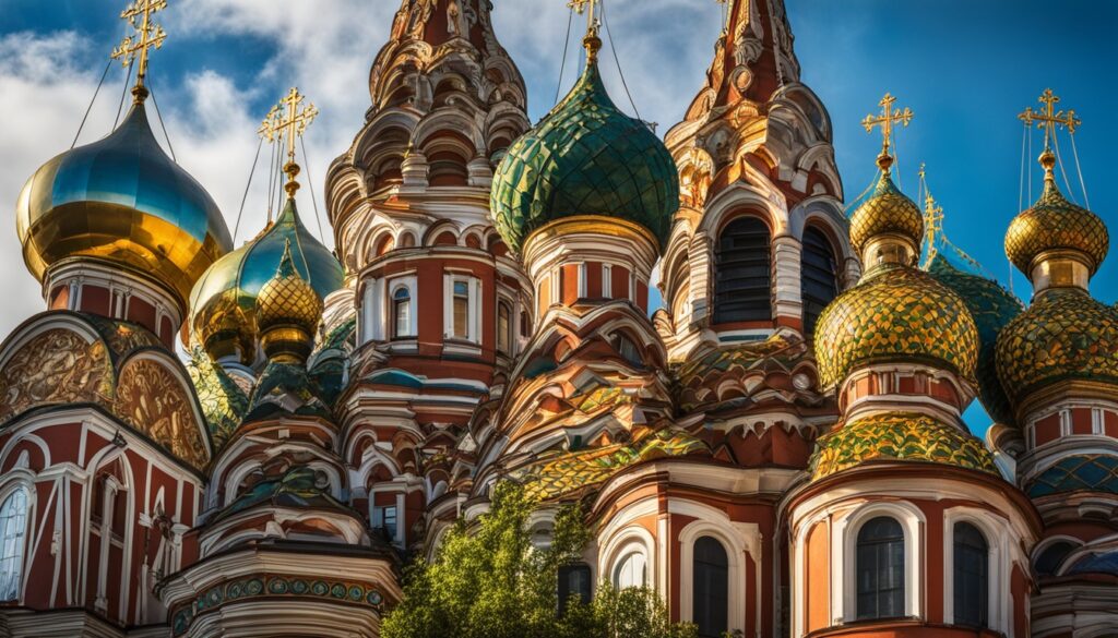 colorful Russian Church colorful Russian Church
