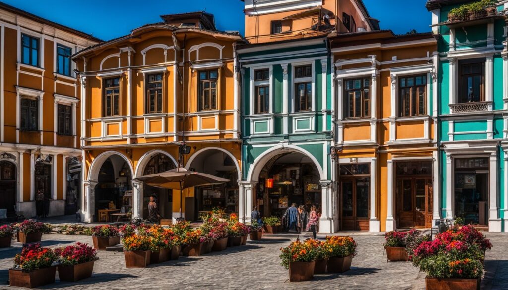 colorful districts in Plovdiv colorful districts in Plovdiv