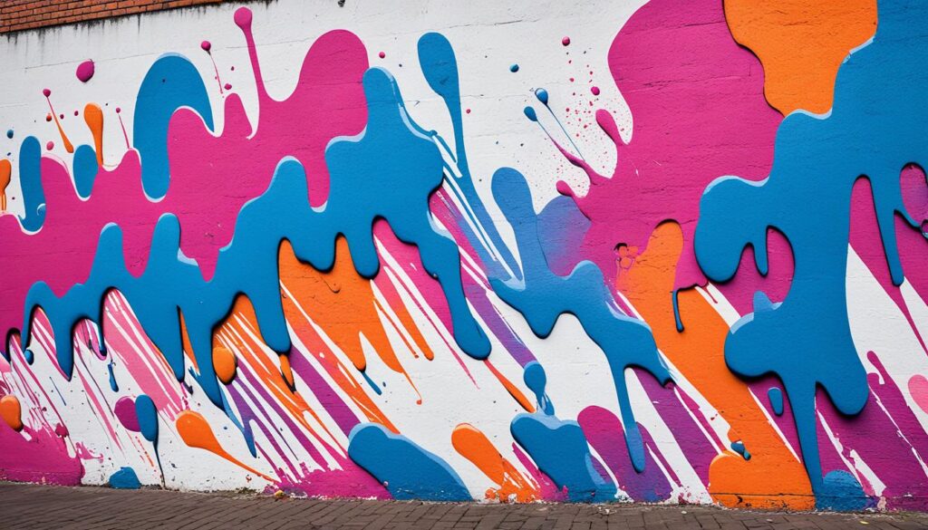 colorful graffiti in Riga colorful graffiti in Riga