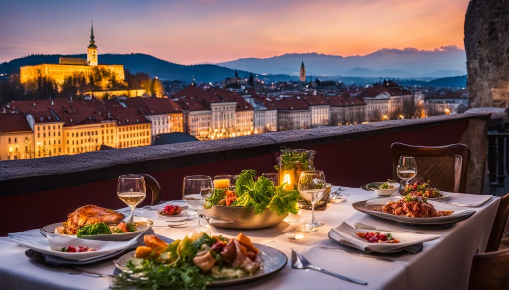 dinner with a view Ljubljana dinner with a view Ljubljana