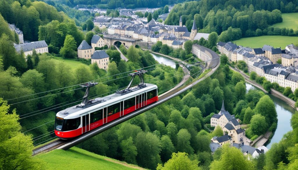 getting to Esch-sur-Sûre from Luxembourg City by tram getting to Esch-sur-Sûre from Luxembourg City by tram