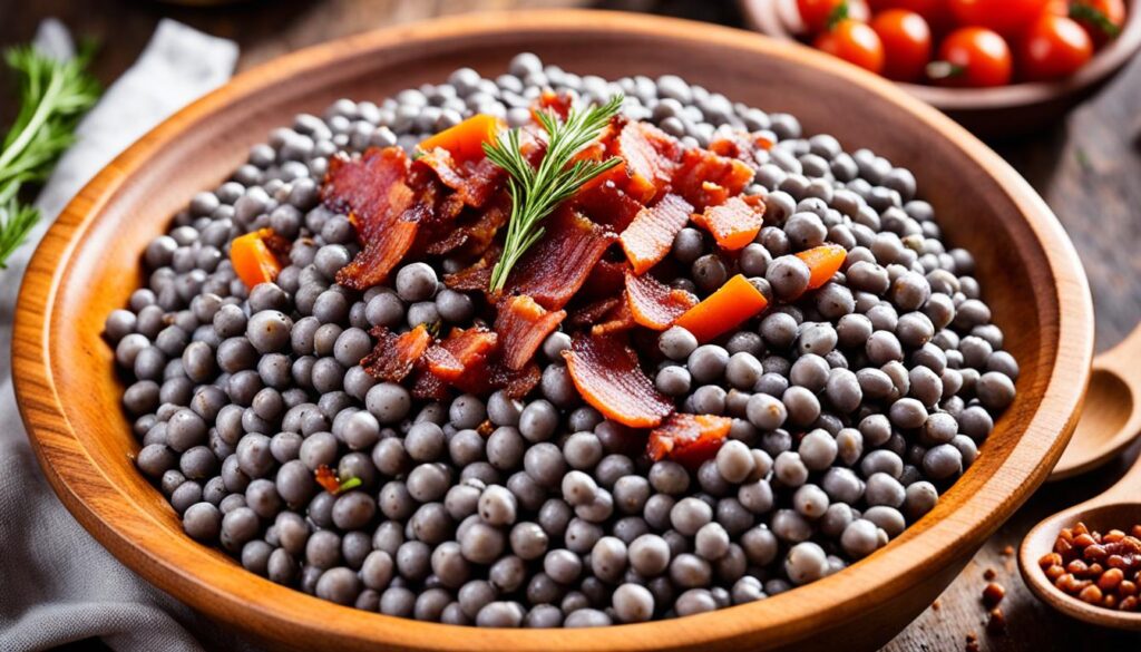 grey peas with bacon grey peas with bacon