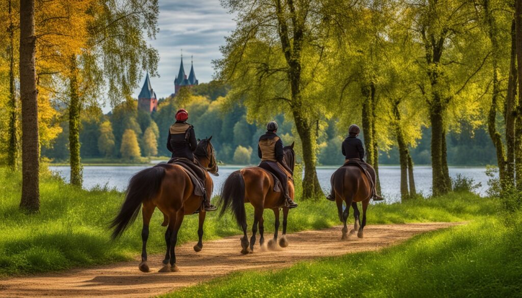 guided horseback tours Trakai guided horseback tours Trakai