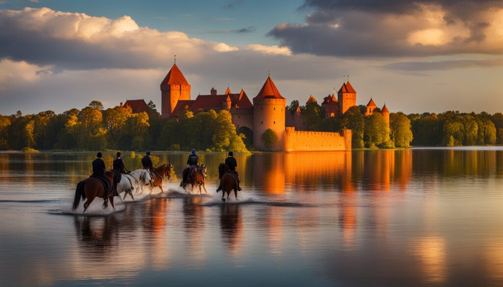 horseback riding near Trakai horseback riding near Trakai
