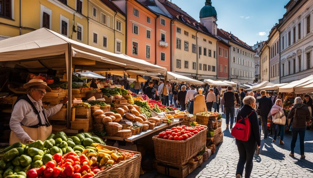 open-air markets in Ljubljana open-air markets in Ljubljana