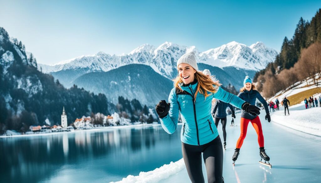 outdoor winter fun Bled outdoor winter fun Bled