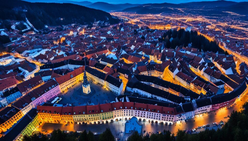 panoramic views of Brasov panoramic views of Brasov