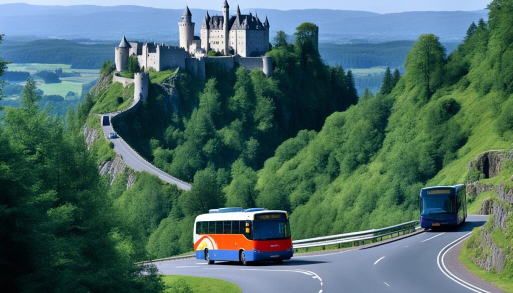 public transport to Vianden Castle public transport to Vianden Castle
