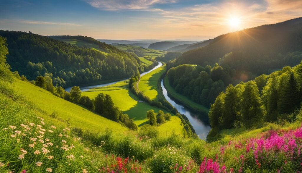 scenic views along the Clervaux hiking trails scenic views along the Clervaux hiking trails
