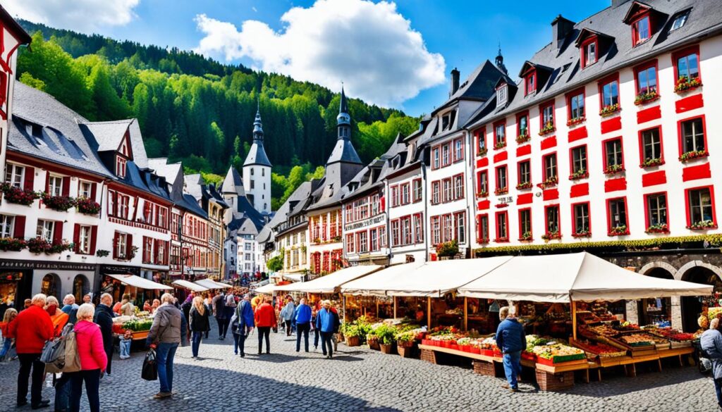 shopping in historic Clervaux shopping in historic Clervaux