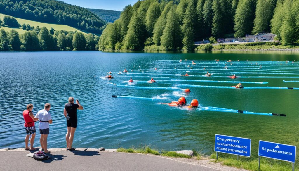 swimming safety in Lac d'Echternach swimming safety in Lac d'Echternach