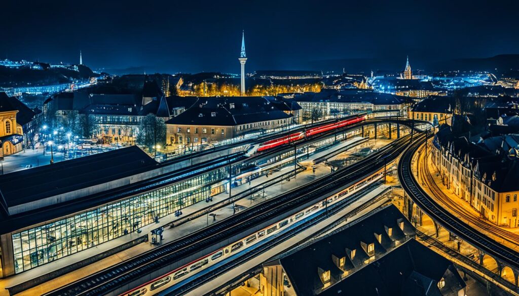 train connections in Luxembourg City train connections in Luxembourg City