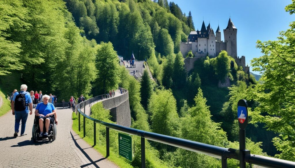 vianden castle access vianden castle access