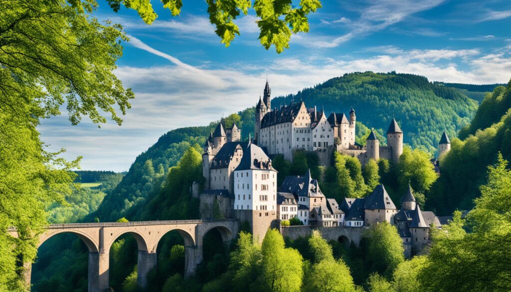 vianden castle sightseeing vianden castle sightseeing