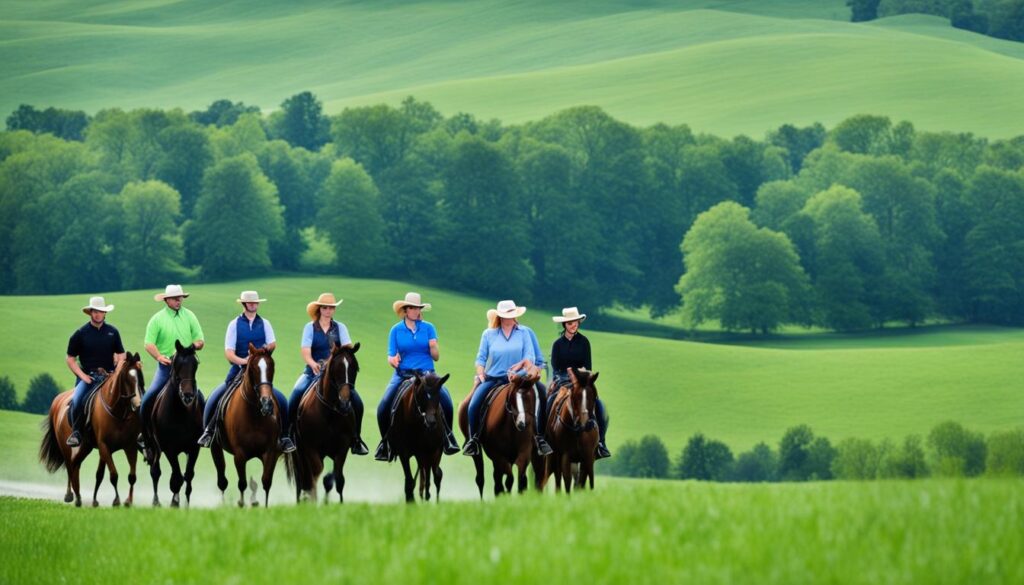 Amish Country horseback riding adventures