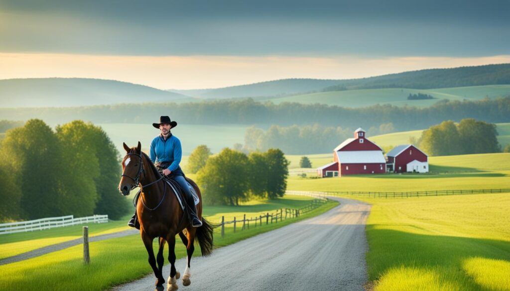 Amish Country horseback riding tours