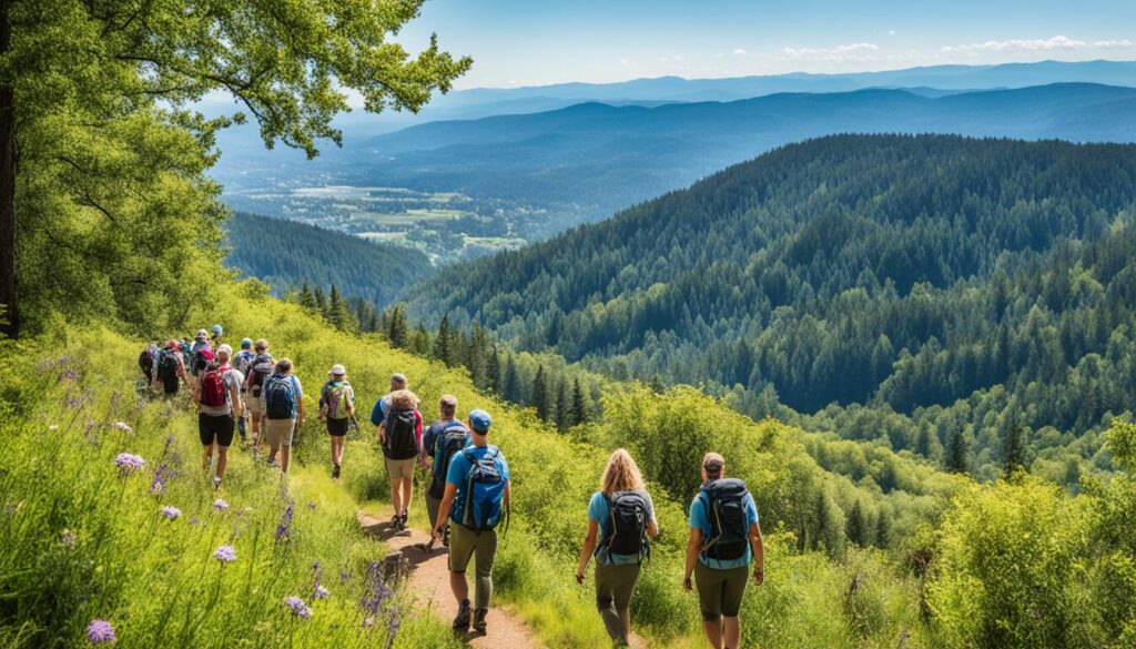 Ashland hiking trails with beautiful views