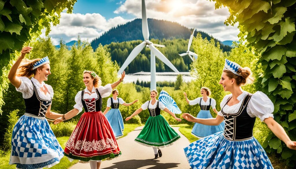 Bavarian folk dancers Bavarian folk dancers