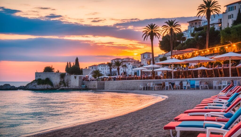 Beachfront bars in Ulcinj Beachfront bars in Ulcinj
