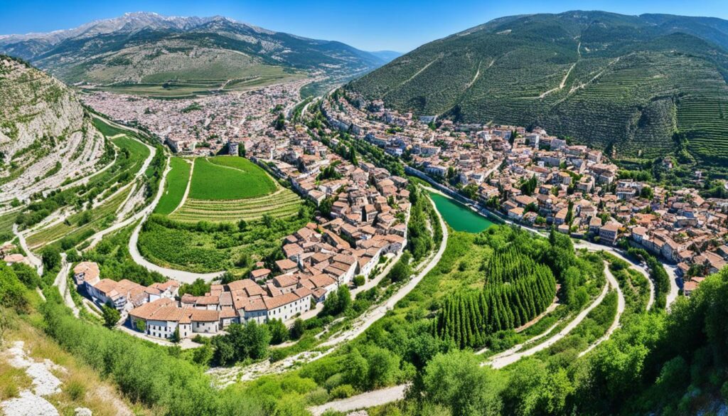 Berat hiking trails and viewpoints near the city Berat hiking trails and viewpoints near the city