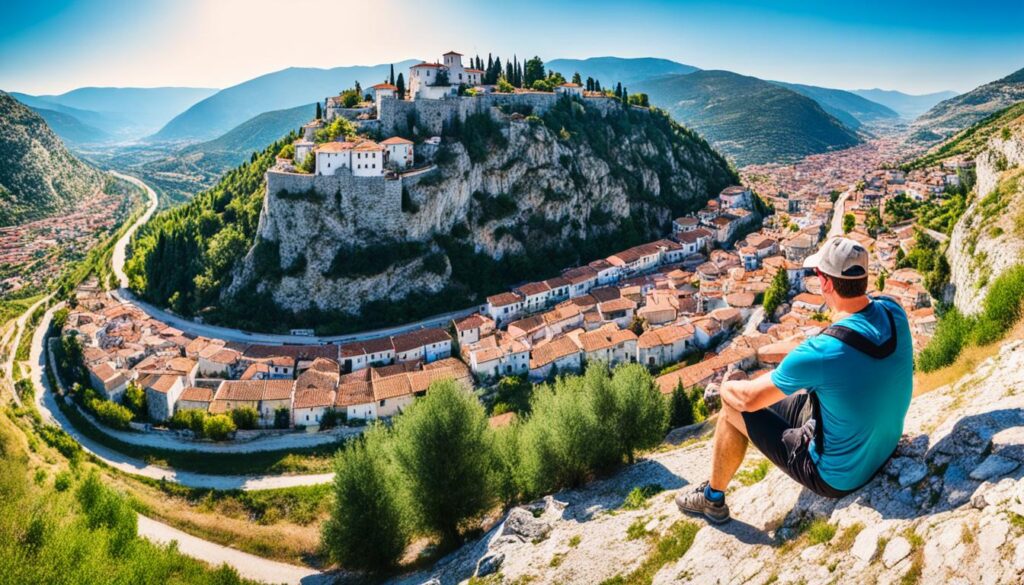 Berat hiking trails and viewpoints near the city Berat hiking trails and viewpoints near the city