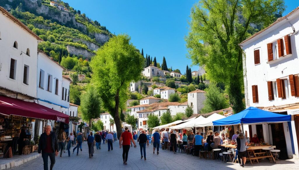 Berat pedestrian zones Berat pedestrian zones