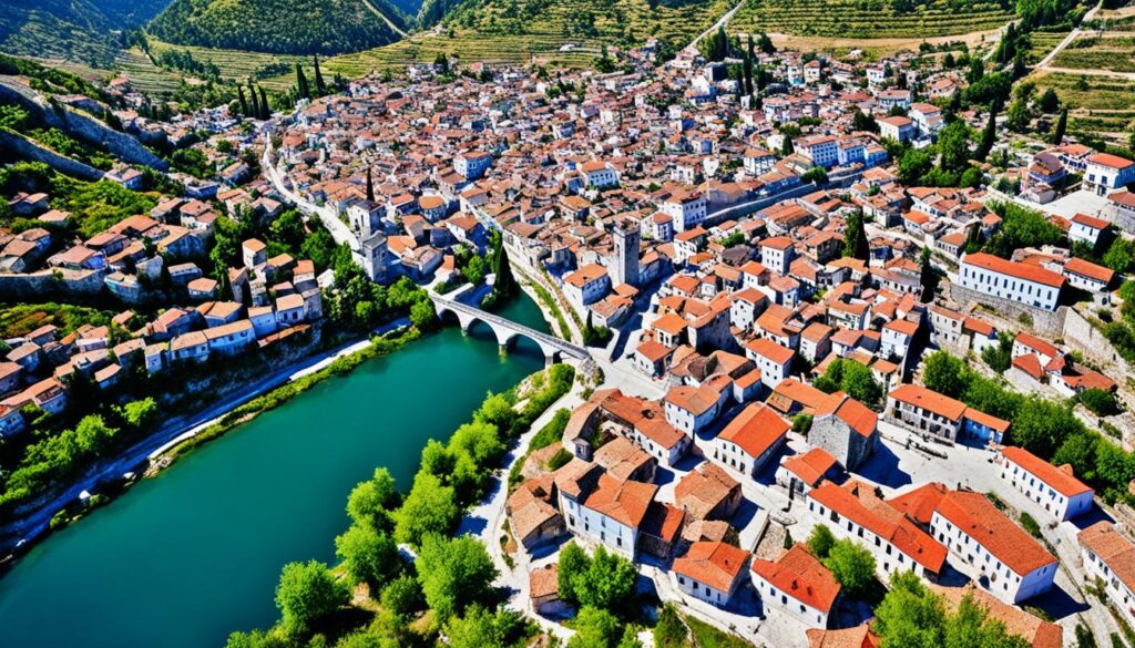 Berat sightseeing map Berat sightseeing map