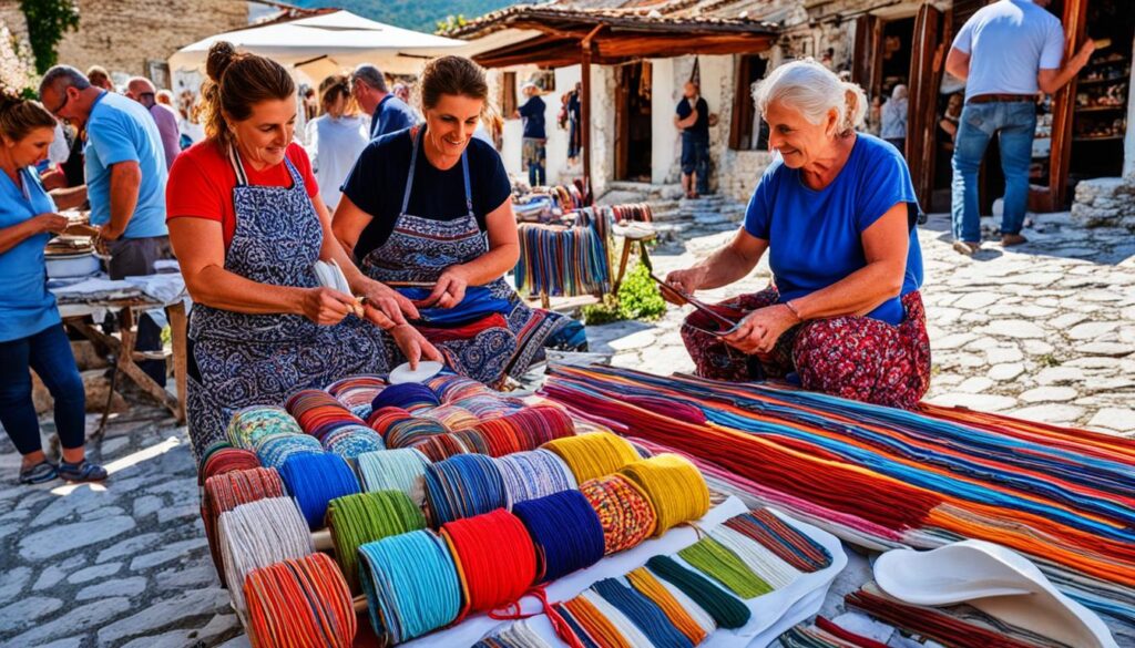 Berat traditional crafts workshops and souvenir markets