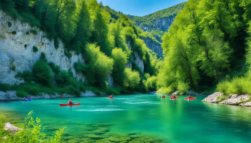 Best kayak spots on the Vrbas River