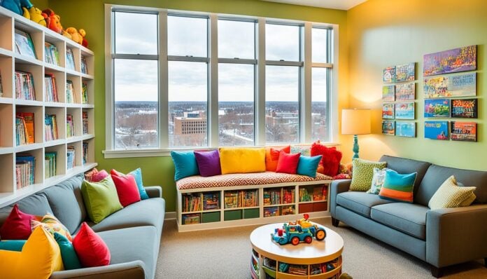 Best places to stay in Lansing for families with young children?