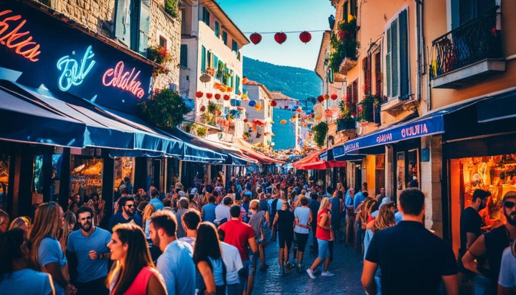 Budva vibrant nightlife Budva vibrant nightlife