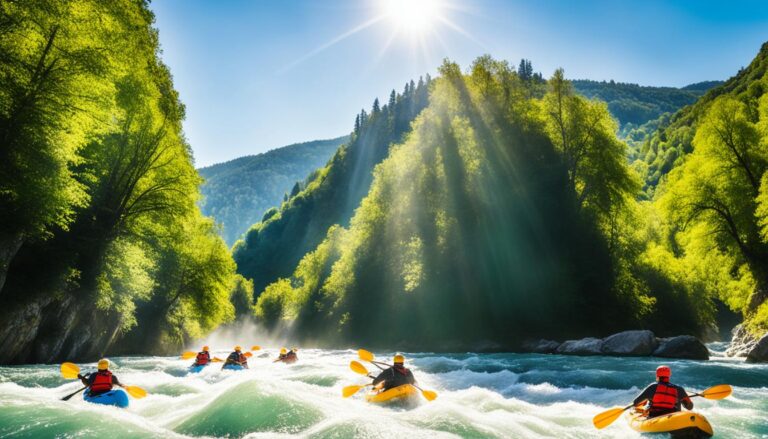 Can I kayak or white-water raft on the Vrbas River in Jajce?