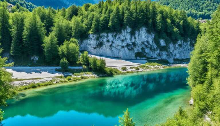 Can you swim in Pliva Lakes near Jajce?
