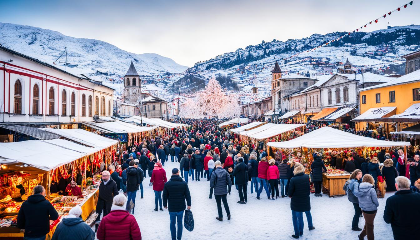 Shkoder Winter Festivals: Old Bazaar Christmas Magic