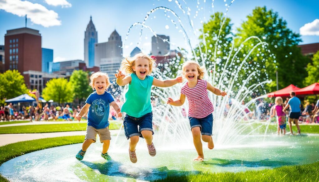 Columbus Commons outdoor activities in Columbus