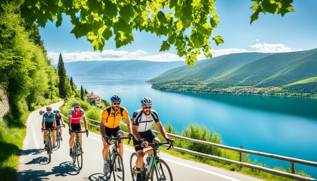 Cycling adventures near Lake Ohrid