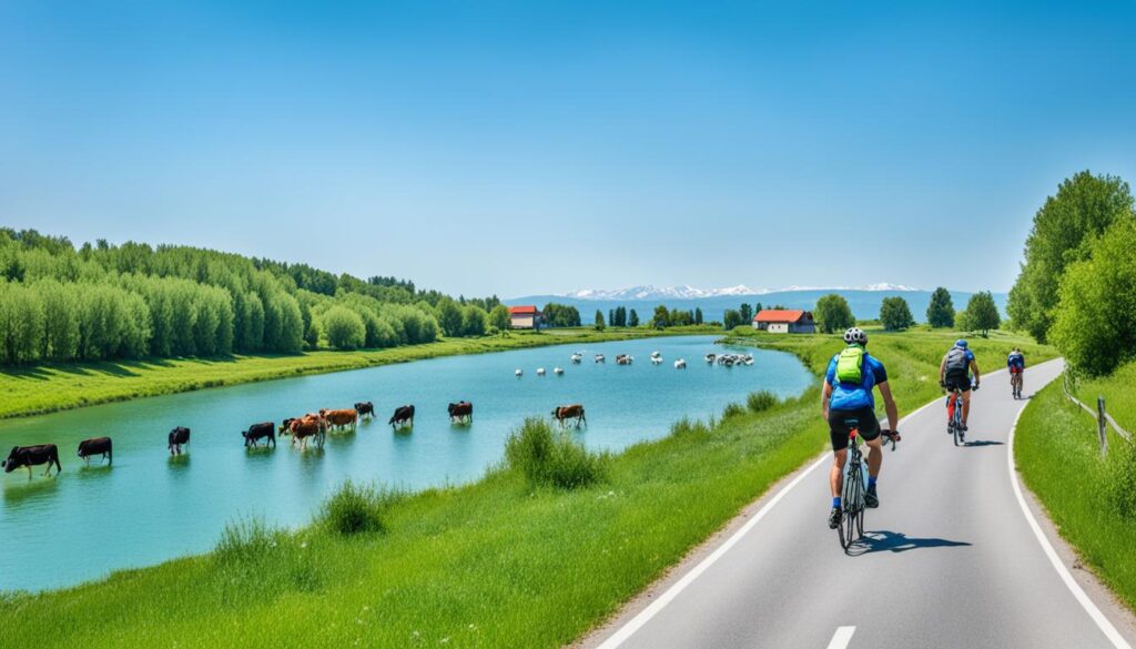 Cycling to Palić Lake Cycling to Palić Lake