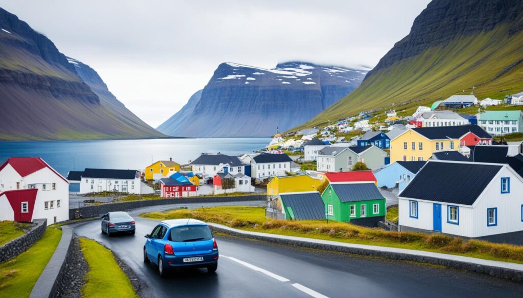 Driving in Ísafjörður Driving in Ísafjörður