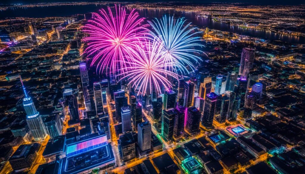 Drone light show for Independence Day Drone light show for Independence Day