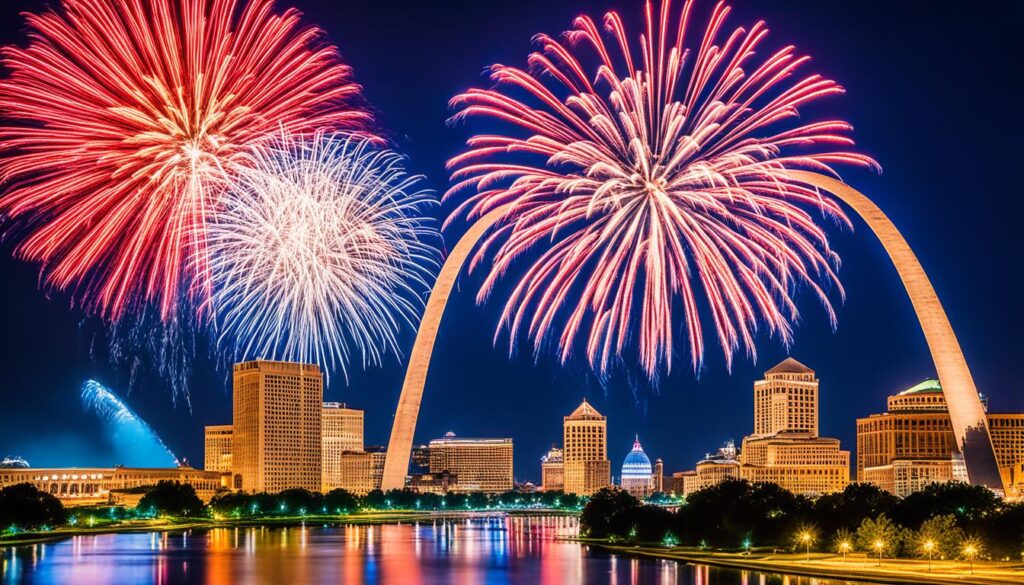 Fair Saint Louis fireworks display Fair Saint Louis fireworks display